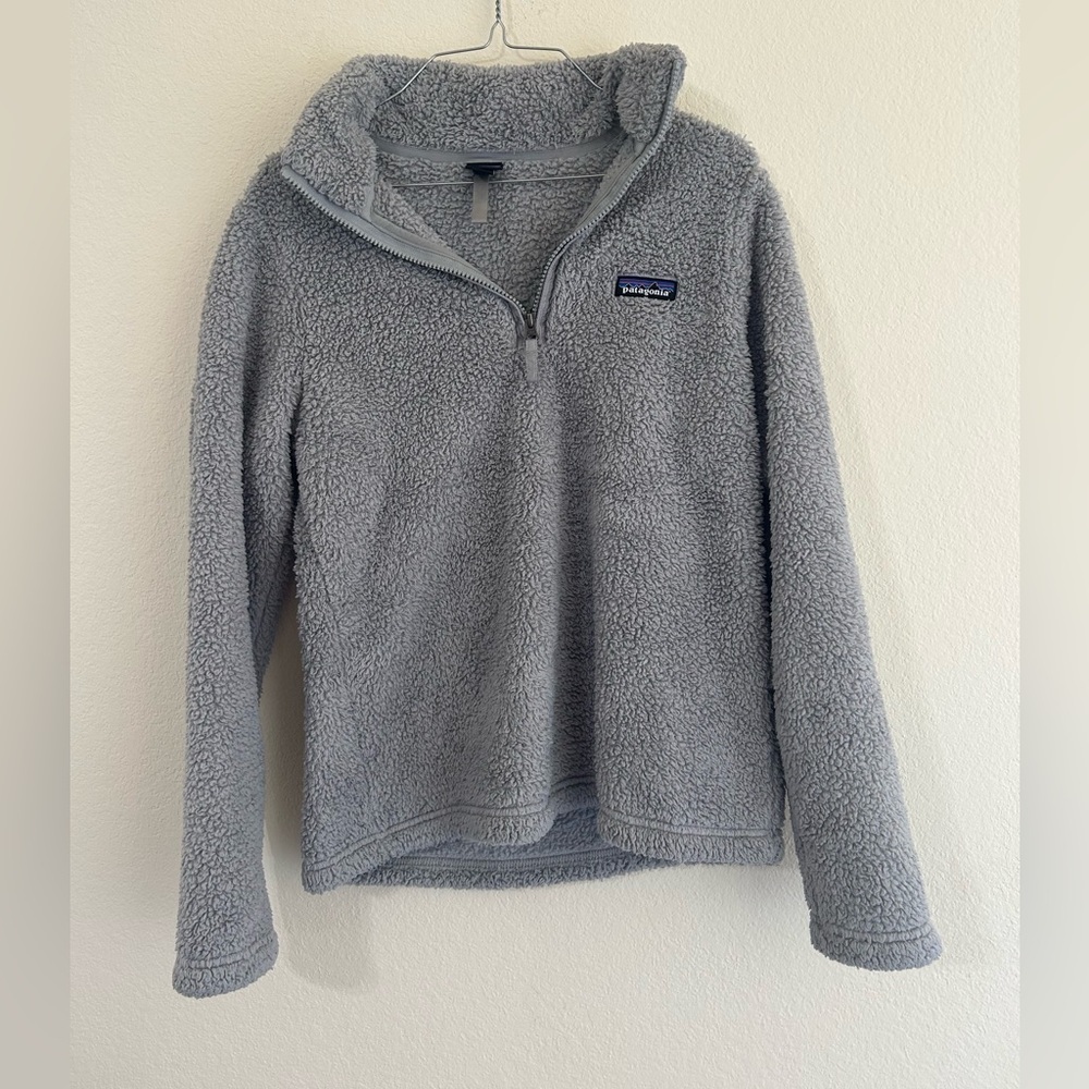 Patagonia Worn Wear Women's Los Gatos 1/4-Zip Size Small Gray Outdoor Travel Hip
